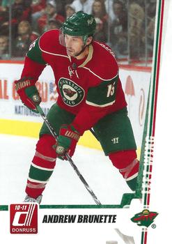 #215 Andrew Brunette - Minnesota Wild - 2010-11 Donruss Hockey