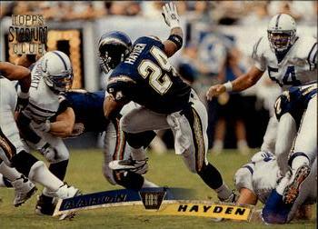 #215 Aaron Hayden - San Diego Chargers - 1996 Stadium Club Football