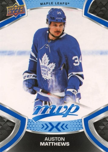 #215 Auston Matthews - Toronto Maple Leafs - 2021-22 Upper Deck MVP - Blue Hockey
