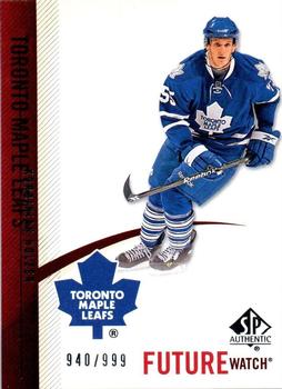 #215 Korbinian Holzer - Toronto Maple Leafs - 2010-11 SP Authentic Hockey