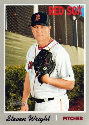 #215 Steven Wright - Boston Red Sox - 2019 Topps Heritage Baseball