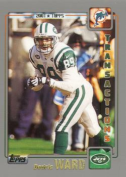 #215 Dedric Ward - Miami Dolphins - 2001 Topps Football