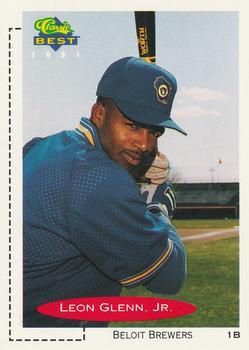 #215 Leon Glenn, Jr. - Beloit Brewers - 1991 Classic Best Baseball