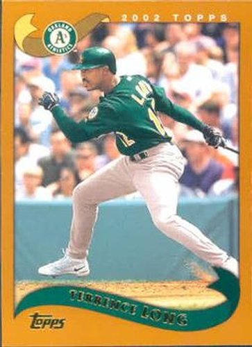 #215 Terrence Long - Oakland Athletics - 2002 Topps Baseball