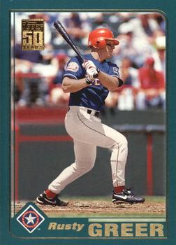 #215 Rusty Greer - Texas Rangers - 2001 Topps Baseball