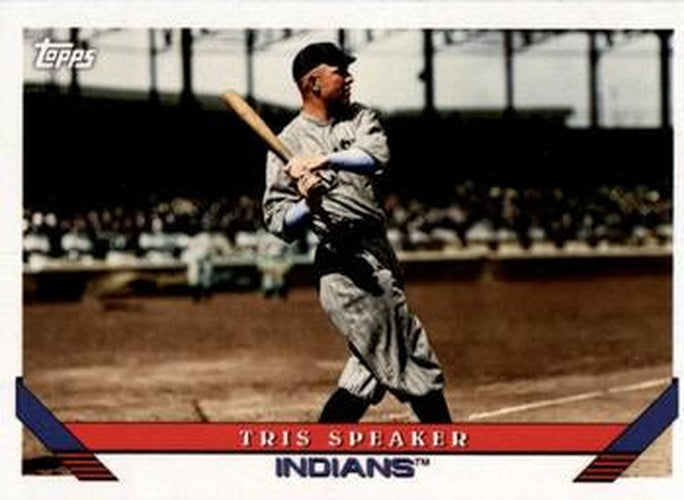 #215 Tris Speaker - Cleveland Indians - 2019 Topps Archives Baseball