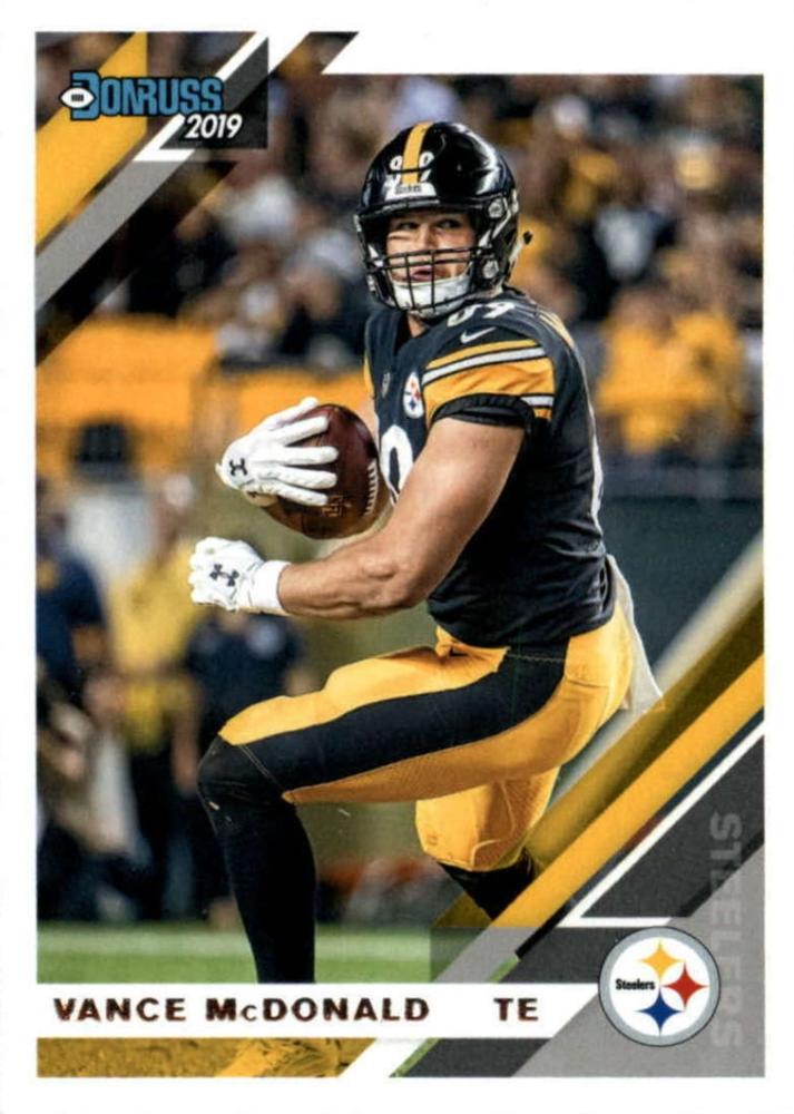 #215 Vance McDonald - Pittsburgh Steelers - 2019 Donruss Football