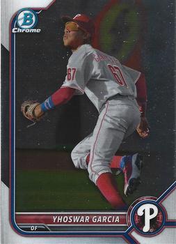 #BCP-215 Yhoswar Garcia - Philadelphia Phillies - 2022 Bowman - Chrome Prospects Baseball