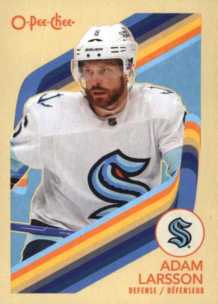 #215 Adam Larsson - Seattle Kraken - 2023-24 O-Pee-Chee - Retro Hockey
