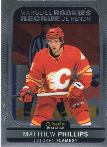 #216 Matthew Phillips - Calgary Flames - 2021-22 O-Pee-Chee Platinum Hockey