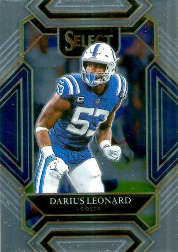 #216 Darius Leonard - Indianapolis Colts - 2021 Panini Select Football