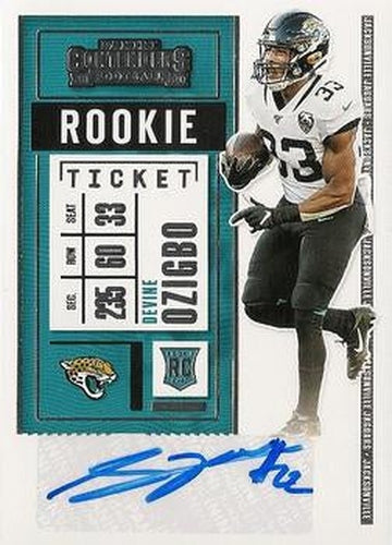 #216 Devine Ozigbo - Jacksonville Jaguars - 2020 Panini Contenders Football