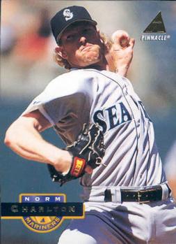 #216 Norm Charlton - Seattle Mariners - 1994 Pinnacle Baseball