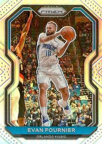 #216 Evan Fournier - Orlando Magic - 2020-21 Panini Prizm - Silver Prizms Basketball