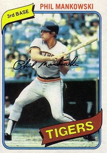 #216 Phil Mankowski - Detroit Tigers - 1980 Topps Baseball