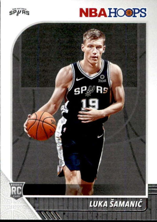 #216 Luka Samanic - San Antonio Spurs - 2019-20 Hoops Basketball