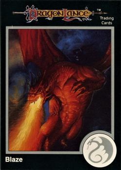 #216 Blaze, Red Dragon - 1991 TSR Advanced Dungeons & Dragons - Silver