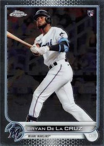 #216 Bryan De La Cruz - Miami Marlins - 2022 Topps Chrome Baseball