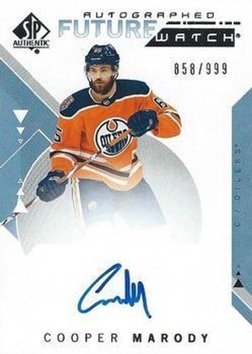 #216 Cooper Marody - Edmonton Oilers - 2018-19 SP Authentic Hockey