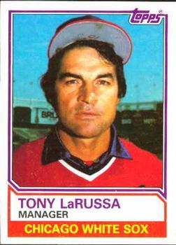 #216 Tony LaRussa - Chicago White Sox - 1983 Topps Baseball