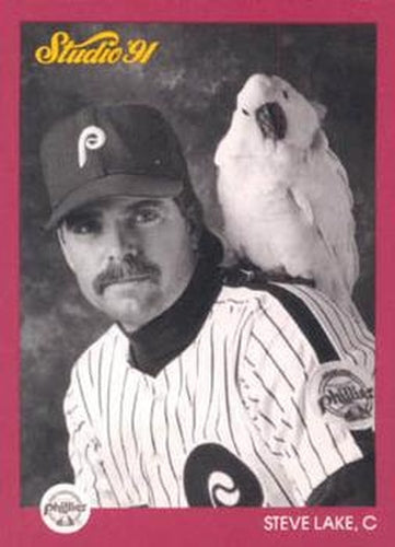 #216 Steve Lake - Philadelphia Phillies - 1991 Studio Baseball