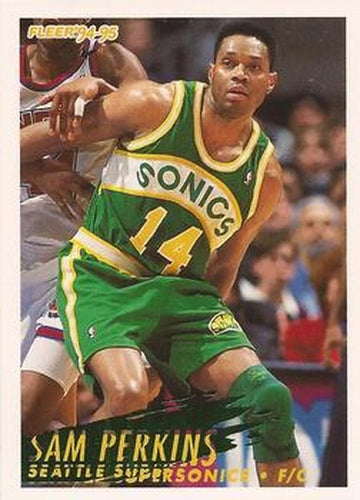 #216 Sam Perkins - Seattle SuperSonics - 1994-95 Fleer Basketball