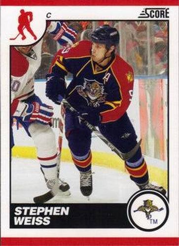 #216 Stephen Weiss - Florida Panthers - 2010-11 Score Hockey