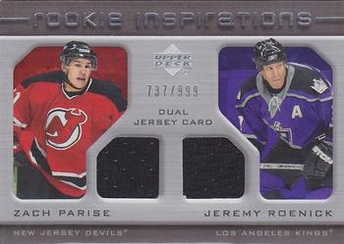 #216 Zach Parise / Jeremy Roenick - New Jersey Devils / Los Angeles Kings - 2005-06 Upper Deck Rookie Update Hockey