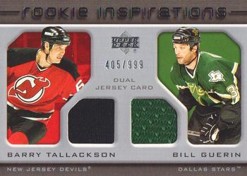 #217 Barry Tallackson / Bill Guerin - New Jersey Devils / Dallas Stars - 2005-06 Upper Deck Rookie Update Hockey
