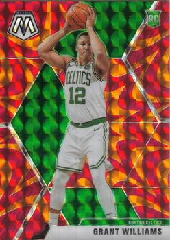 #217 Grant Williams - Boston Celtics - 2019-20 Panini Mosaic - Reactive Orange Basketball