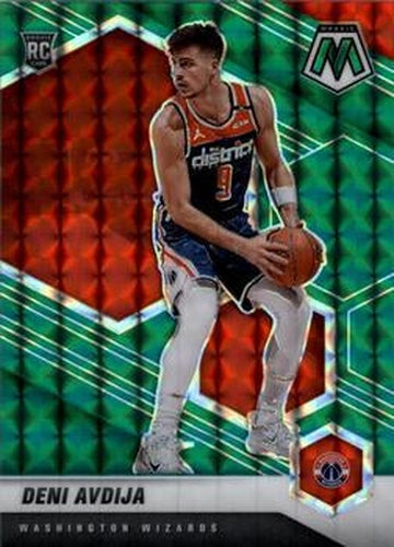 #217 Deni Avdija - Washington Wizards - 2020-21 Panini Mosaic - Mosaic Green Basketball