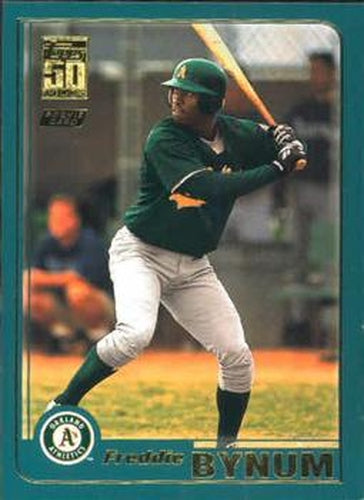 #T217 Freddie Bynum - Oakland Athletics - 2001 Topps Traded & Rookies Baseball
