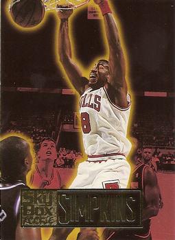 #217 Dickey Simpkins - Chicago Bulls - 1994-95 SkyBox Premium Basketball