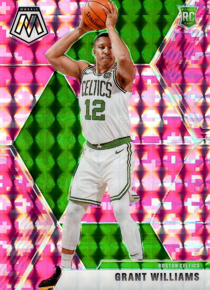 #217 Grant Williams - Boston Celtics - 2019-20 Panini Mosaic - Camo Pink Basketball