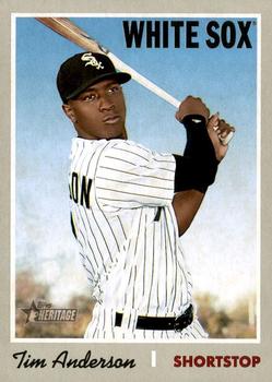 #217 Tim Anderson - Chicago White Sox - 2019 Topps Heritage Baseball