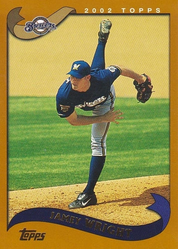 #217 Jamey Wright - Milwaukee Brewers - 2002 Topps Baseball