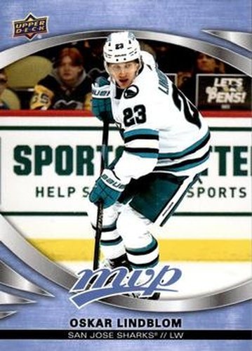 #217 Oskar Lindblom - San Jose Sharks - 2023-24 Upper Deck MVP - Ice Battles Hockey