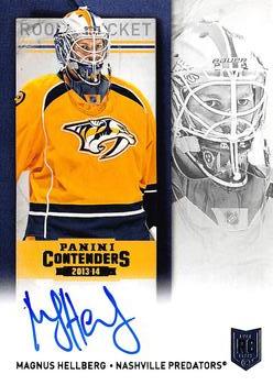 #217 Magnus Hellberg - Nashville Predators - 2013-14 Panini Contenders Hockey