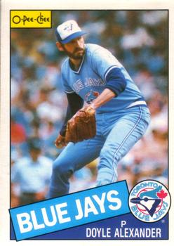 #218 Doyle Alexander - Toronto Blue Jays - 1985 O-Pee-Chee Baseball