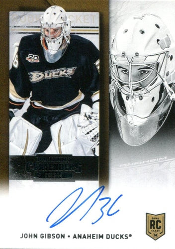 #218 John Gibson - Anaheim Ducks - 2013-14 Panini Contenders Hockey