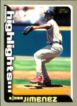 #218 Jose Jimenez - St. Louis Cardinals - 2000 Topps Baseball
