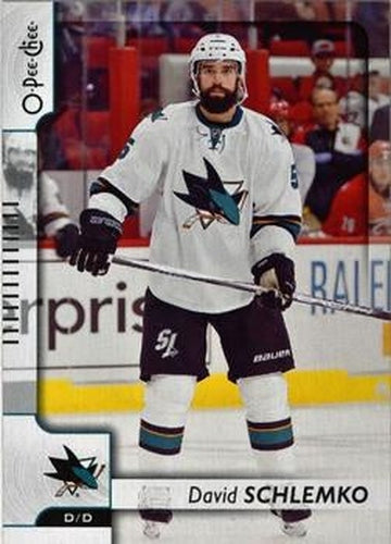 #218 David Schlemko - San Jose Sharks - 2017-18 O-Pee-Chee Hockey