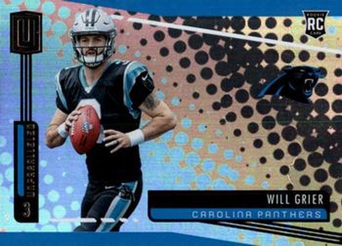 #218 Will Grier - Carolina Panthers - 2019 Panini Unparalleled Football