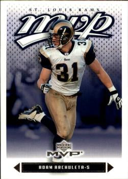 #218 Adam Archuleta - St. Louis Rams - 2003 Upper Deck MVP Football
