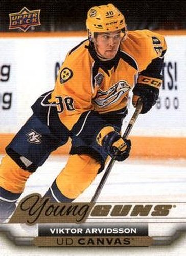 #C218 Viktor Arvidsson - Nashville Predators - 2015-16 Upper Deck - UD Canvas Hockey