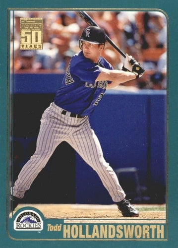 #218 Todd Hollandsworth - Colorado Rockies - 2001 Topps Baseball