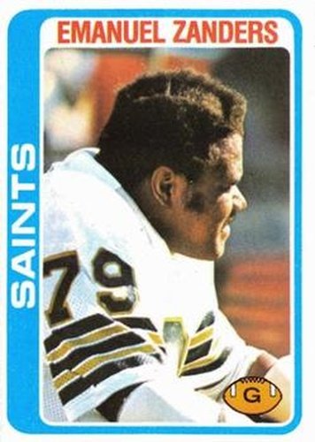 #218 Emanuel Zanders - New Orleans Saints - 1978 Topps Football