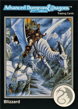 #218 Blizzard, White Dragon - 1991 TSR Advanced Dungeons & Dragons - Silver