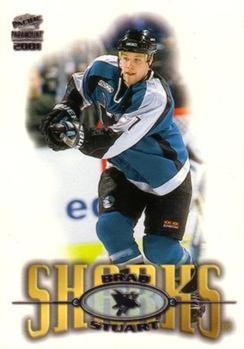#218 Brad Stuart - San Jose Sharks - 2000-01 Pacific Paramount Hockey