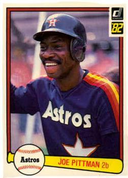 #218 Joe Pittman - Houston Astros - 1982 Donruss Baseball
